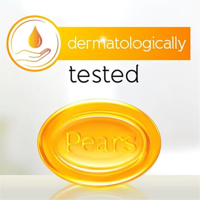 Pears Pure & Gentle Bar Soap with 100% Natural Ingredients & Glycerin for Soft & Glowing Skin, Paraben-Free Moisturising Soap With Mild Fragrance, Dermatologically Tested & Eco-Friendly (Pack of 4) - Image 5